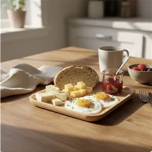 مزه خوری مربع چوبی