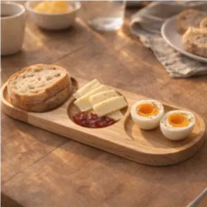 مزه خوری دایره ای چوبی مینیمال