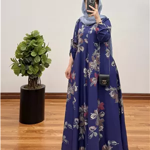 پیراهن مانتویی تمام کلوش رها (ایراددار)