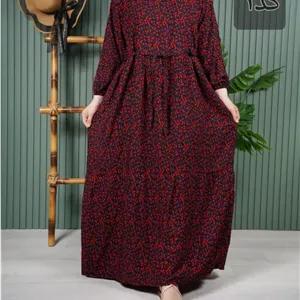 پیراهن نخی طرح آیدا خارجی U7597