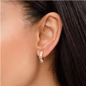 گوشواره میناکاری نگین‌دار برند ysx