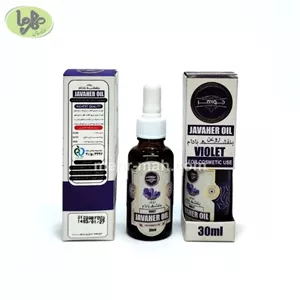روغن بنفشه بادام قطره چکانی جواهر