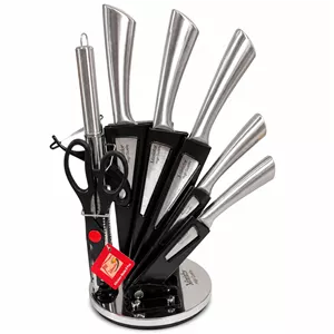 ست چاقوی آشپزخانه ۹ پارچه MINIATOR تمام استیل