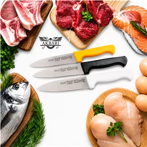 چاقو آشپزخانه اکبری تیغه 6 اینچ فولاد ژاپن مدل PP725