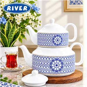 کتری و قوری مدل رایا سرمه ای River ریور