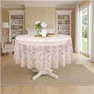 رومیزی انگلیش هوم مدل New Rose Branch سایز 180x180 سانتی‌متر