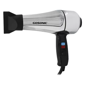 سشوار حرفه‌ای 1800 وات گوسونیک مدل GHD-229، موتور AC، وزن 892 گرم، دارای سری متمرکز‌کننده پهن با ویژگی حجم‌دهندگی، با قابلیت فناوری تولید یون، باد سرد