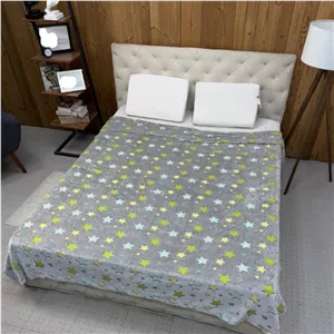 پتو مسافرتی 1 نفر ویراگیتا مدل شبنما ستاره الوان سایز 150x200 سانتی‌متر