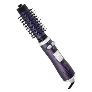 سشوار برس‌دار چرخشی 1000 وات پرومارون مدل RL-8814، موتور DC، وزن 480 گرم، المنت فلز، با قابلیت باد سرد، فناوری تولید یون، سیم گردان
