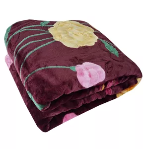 پتو 1 نفره نرمینه بافت مدل نسیم کد 04 سایز 210x155 سانتی‌متر