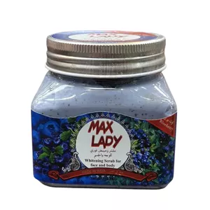 اسکراب لایه بردار پوست مکس لیدی مدل Blueberry حجم ۳۰۰ میلی لیتر