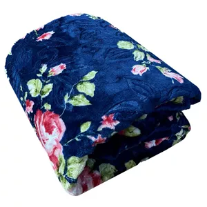 پتو 1 نفر هنرمند مدل گل ابریشمی  سایز 220x160 سانتی‌متر