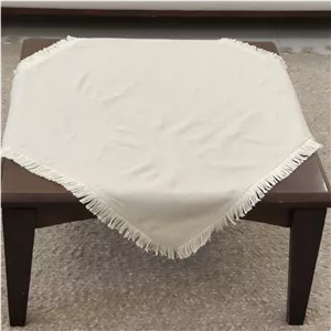 رومیزی مدل مربع دور ریشه سایز 80x80 سانتی‌متر