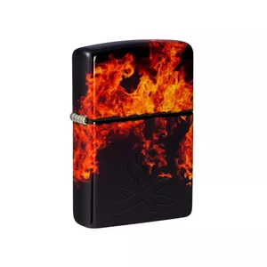 فندک زیپو مدل 46389 48458 CAMPFIRE DESIGN طرح شعله های آتش