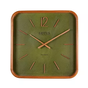 ساعت دیواری کوارتز لوتوس مدل WD-2323-BRGREEN