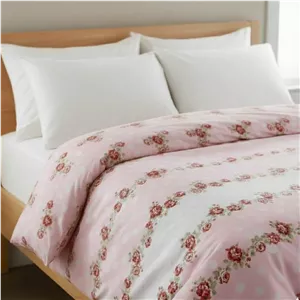 روکش لحاف پنبه انگلیش هوم مدل Allure Rosa دو نفره سایز 220x200 سانتی‌متر 