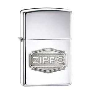 فندک بنزینی زیپو مدل Depot Logo Silver