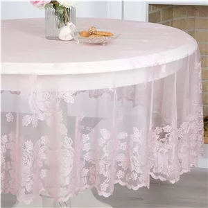 رومیزی انگلیش هوم مدل Glam Rose سایز 180x180 سانتی‌متر