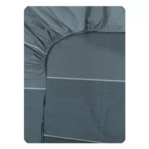 ملحفه کتان نخ رزین تاژ مدل اسپرت کد M102-1 یک نفره سایز 200x90 سانتی‌متر