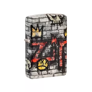 فندک بنزینی زیپو مدل 46282 49352 ZIPPO STREET ART DESIG طرح گرافیتی لوگو زیپو