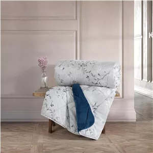 لحاف کاتن باکس مدل Velvet Yorgan Nitsa Denim C.K دونفره سایز 215*195 سانتی متر 