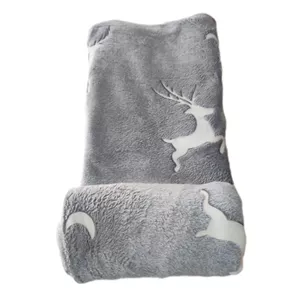 پتو مسافرتی 2 نفره ویراگیتا مدل گوزن 2 سایز 220x200 سانتی‌متر