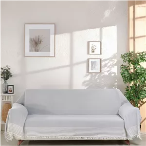 شال مبل و تخت مدل پنبه ترک طرح زیگزاگی سایز 170x310 سانتی‌متر