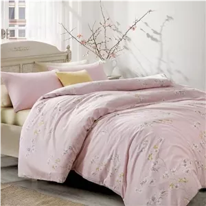 روکش لحاف ساتن-پنبه انگلیش هوم مدل Pure Fleur دو نفره سایز 220x200 سانتی‌متر 