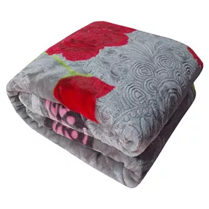 پتو 1 نفره نرمینه بافت مدل نسیم کد 02 سایز 210x155 سانتی‌متر