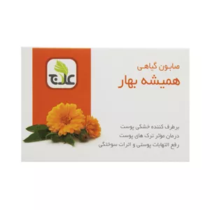 صابون نرم کننده علاج مدل گل همیشه بهار وزن ۱۰۰ گرم