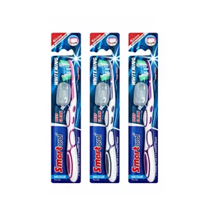 مسواک اسمارت اورال مدل Deep clean  با برس متوسط بسته ۳ عددی 