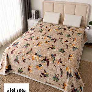 پتو‌چهارفصل 2نفره طرح دار دورو کد۳