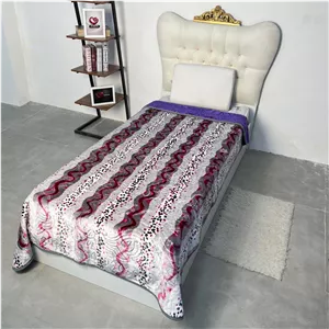 یتو ضخیم ابریشمی 1 نفره دورو برند بونیتو سیلور کد 9 (خال خالی/ بنفش)