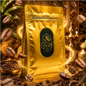 دانه قهوه روبوستا پی بی هند ۱٫۰۰۰ گرمی