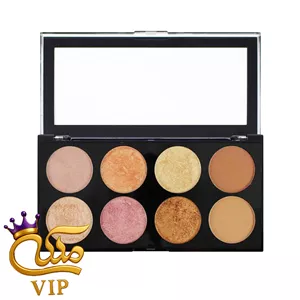 پالت رژگونه 8 رنگ رولوشن مدل Golden Sugar 2 Rose Gold
