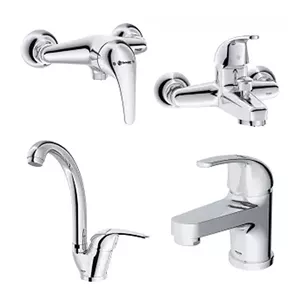 ست شیرآلات شودر مدل اطلس