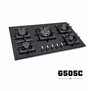 اجاق گاز رومیزی شیشه ای 5 شعله مدل G505 لیانا
