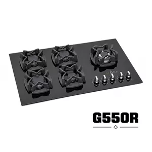 اجاق گاز رومیزی شیشه ای 5 شعله مدل G550R لیانا