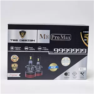 هدلایت TBS مدل M8 Pro Max (پایه H4,H7,H1) 15000 لومن 150W