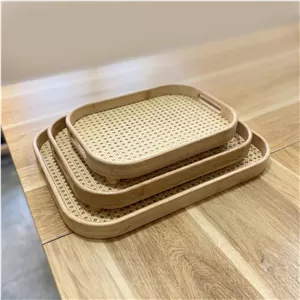 سینی بامبو کف حصیری