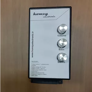 دستگاه آمپلی فایر 100وات استریو به همراه 100 وات خروجی ساب مدل sm202