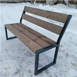 نیمکت چوبی فلزی فضای باز یسنا مبلمان آپادانا مدل 610566