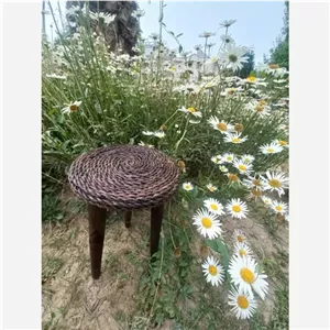 پاف .میز تلفن.میز حصیری پاف حصیری مبلمان آپادانا مدل 611153