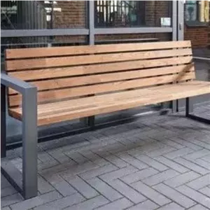 نیمکت چوبی فلزی فضای باز هوران مبلمان آپادانا مدل 612097