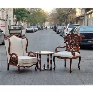 سرویس مبل کلاسیک کینگ برگی مبلمان آپادانا مدل 613186