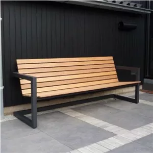 نیمکت چوبی فلزی فضای باز انیس مبلمان آپادانا مدل 614858