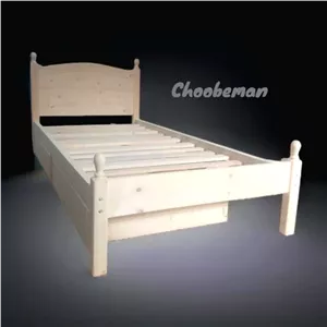 تخت خواب یک نفره چوبی کلاسیک کشودار مناسب تشک 120-200 مبلمان آپادانا مدل 602429