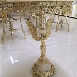 میز یک طبقه بانو بالدار بدون تاج برنجی مبلمان آپادانا apadana مدل 619353