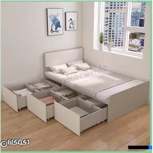 تخت خواب نوجوان کد 0019 مبلمان آپادانا مدل 602942