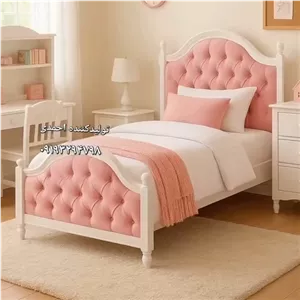 تخت خواب دخترانه نوجوان کلاسیک مبلمان آپادانا مدل 602995
